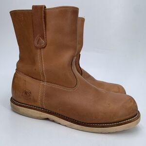 Vtg Work N Sport Made in USA Motorcycle Biker Work Men's Boots Sz 7.5 2E (HF3)